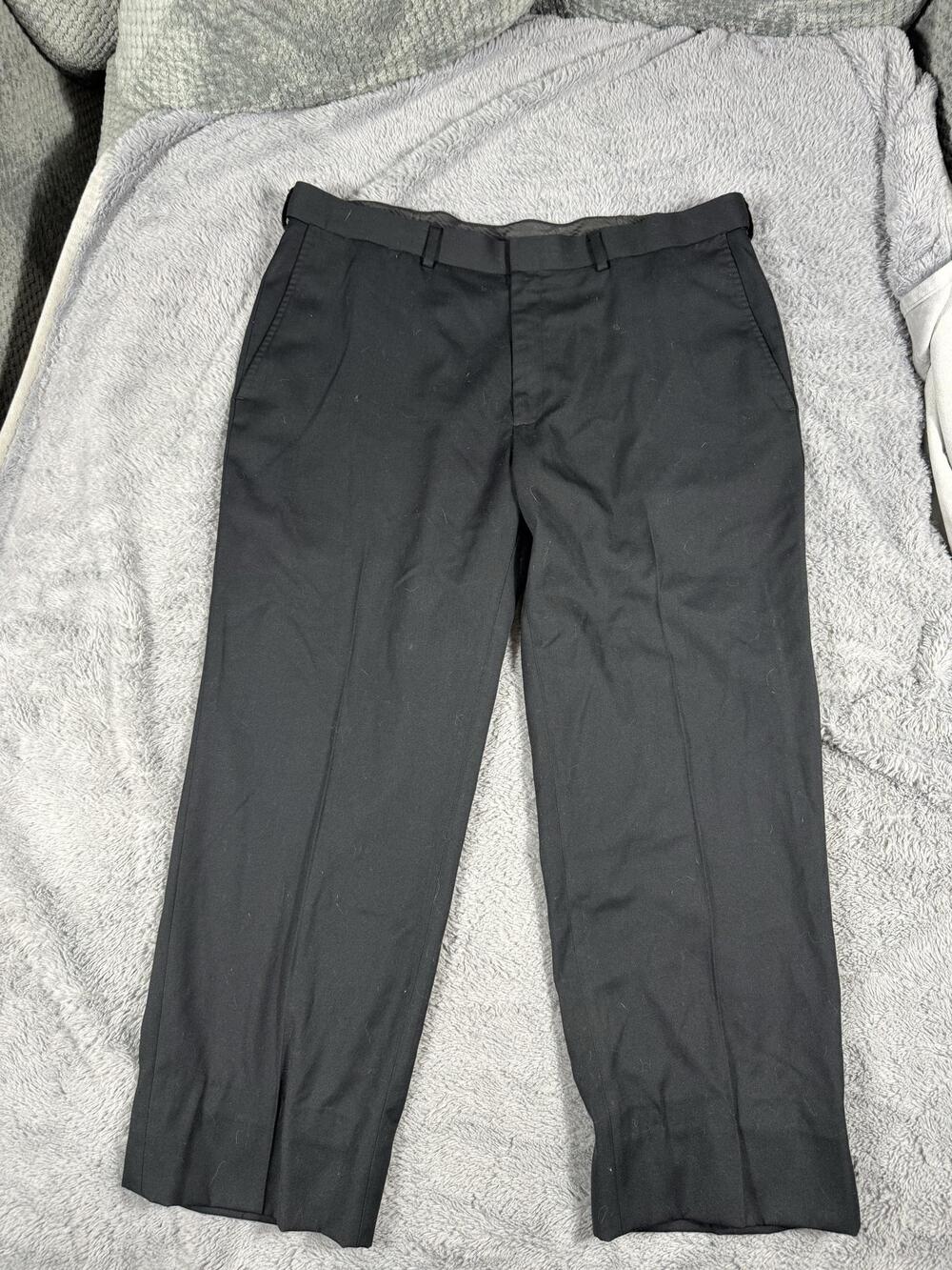 John Bartlett Dress Pants Mens 38x30 Black Statements Straight Leg Office Wear